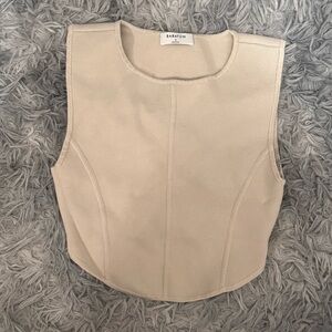 Aritzia Babaton Gallery Sculpt Knit Seamed Tank Top